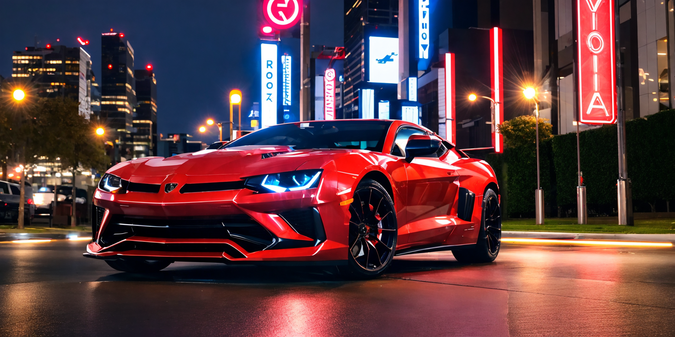 02002-921477359-Lamborghini poison,masterpiece, highly detailed photorealistic 8k raw photo,Rainy night, night,bright tones,real light and shado.png